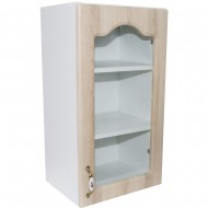 Corp superior 40 vitrina cu 1 usa Zebra MDF sonoma mustata Corp superior 40 vitrina cu 1 usa Zebra MDF sonoma mustata